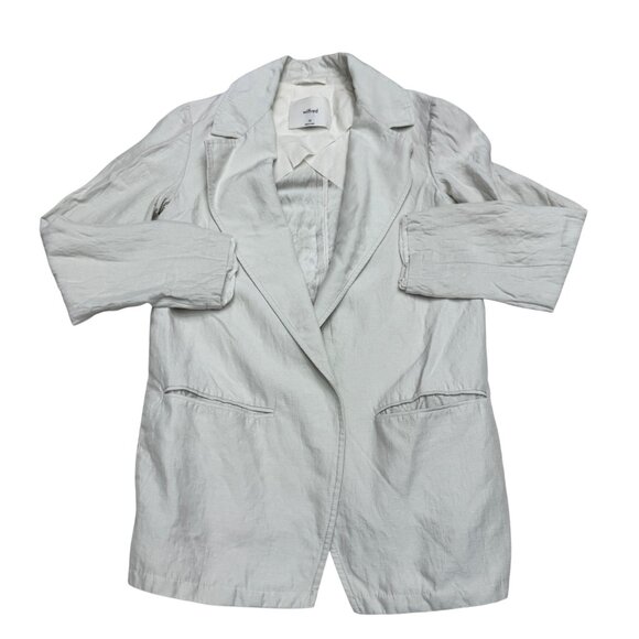 Aritizia Wilfred Women's Generation Linen Blend Blazer Crem Jacket, Size XS - Picture 1 of 10